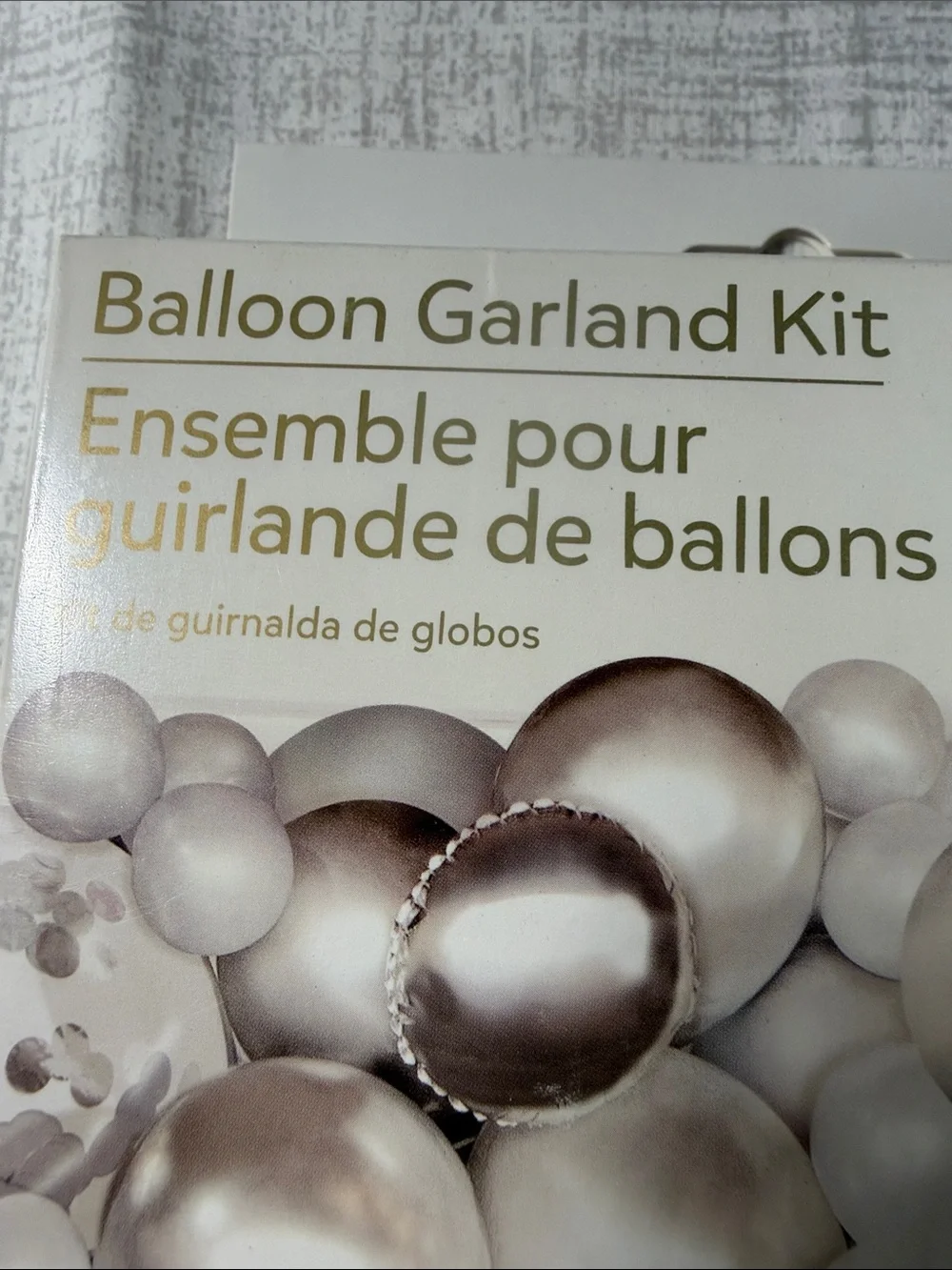 Metallic Silver Balloon Garland Kit – 76 Pc Party Decor. NEW. never used
